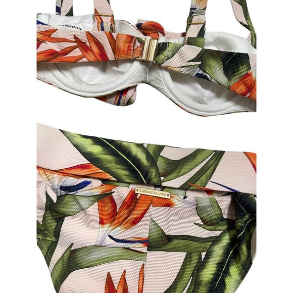 Alexandra Miro Bikini Set Birds of Pradise Print Womans Small - Picture 5 of 13